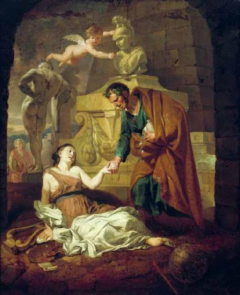 Gerard de Lairesse Gaius Maecenas supporting the arts oil painting image